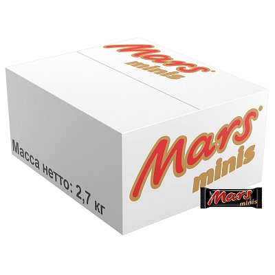 Шоколад Mars Minis, короб, 2.7кг