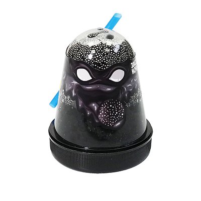Слайм Slime «Ninja. Звездная ночь», с пенопластовыми шариками, черный, 130г