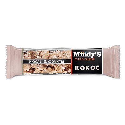 Батончик мюсли Mindy's Кокос, 30штx35г