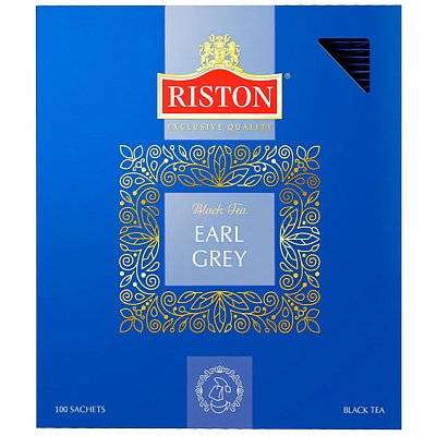 Чай Riston Earl Grey черный, ф/конв., 2гх100пак