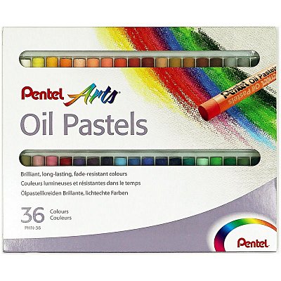 Пастель масляная Pentel, 36 цветов, картон. упак. 