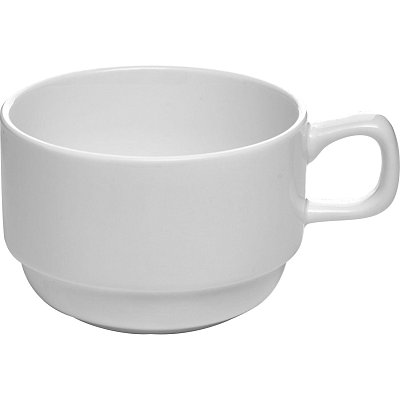 Чашка чайная 'Кунстверк';фарфор;200мл;D=85, H=50, L=110мм;белый 6шт/уп
