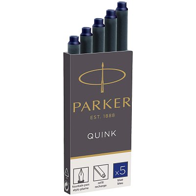 Картриджи чернильные Parker «Cartridge Quink» синие, 5шт., блистер