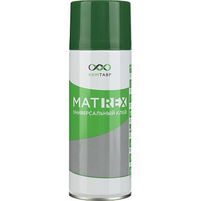 Клей - спрей MATREX для ткани, поролона, кожи, войлока, пластика, 520 мл