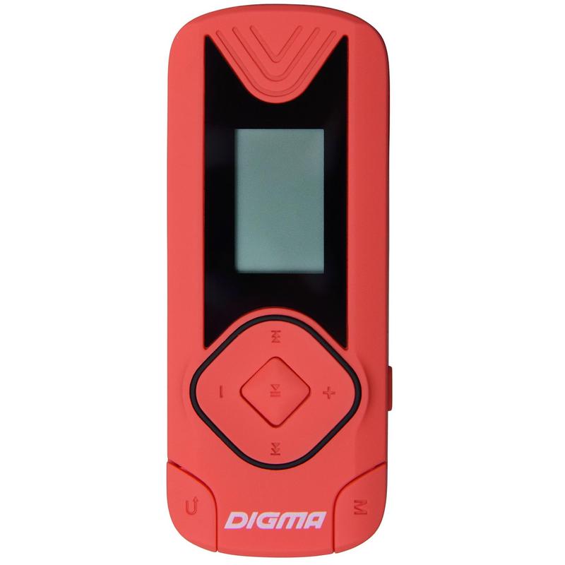 Плеер MP3 Digma R3 8Gb красный/0.8/FM/microSDHC/clip