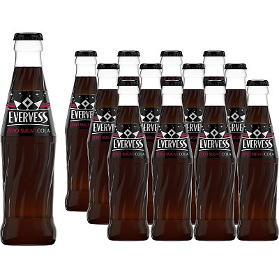 Напиток Evervess Cola без сахара 0.25л,12шт/уп