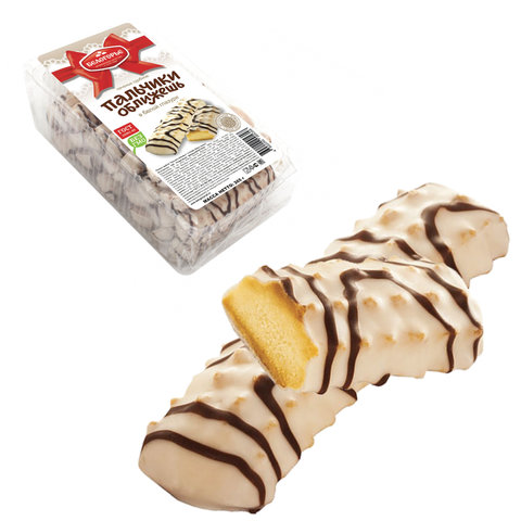 Печенье сдобное Пальчики оближешь mini в глазури со вкусом карамели 2 (93-42)