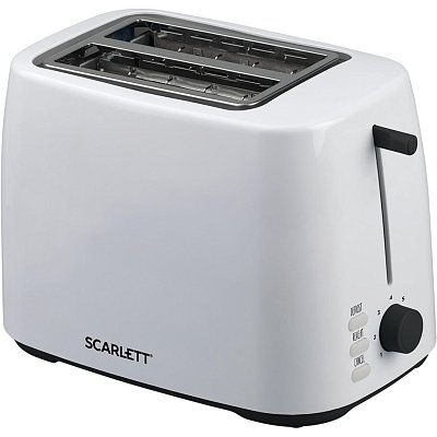 Тостер SCARLETT SC-TM11032, 800Вт, белый