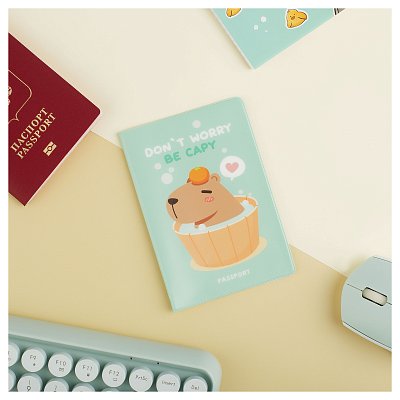 Обложка для паспорта MESHU «Capybara», ПВХ, 2 кармана