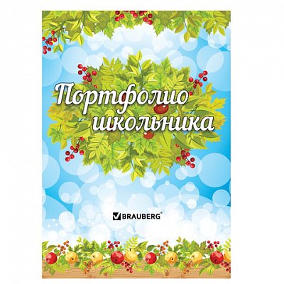 Листы-вкладыши для портфолио школьника, 14 разделов, 16 листов, «Окружающий мир», BRAUBERG