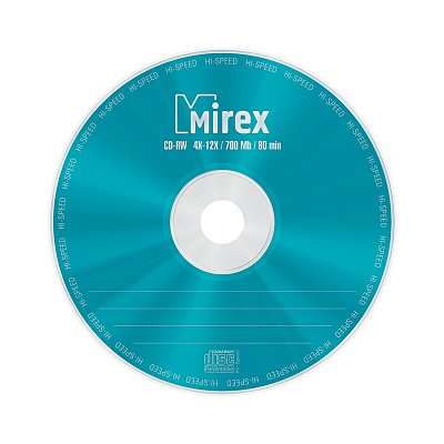 Диск CD-RW 4x-12x Mirex Cake/10 UL121002A8L