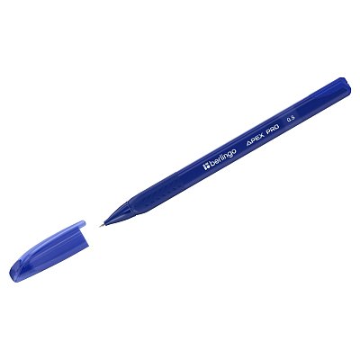 Ручка гелевая Berlingo «Apex Pro» синяя, 0.5мм, трехгранный корпус