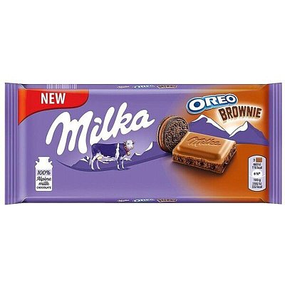 Шоколад Милка молочный с какао нач. и прослойкой шоколадного печенья, 100г