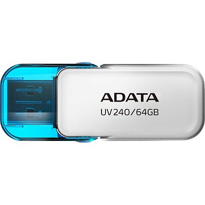 Флеш-память ADATA 64GB AUV240-64G-RWH WHITE