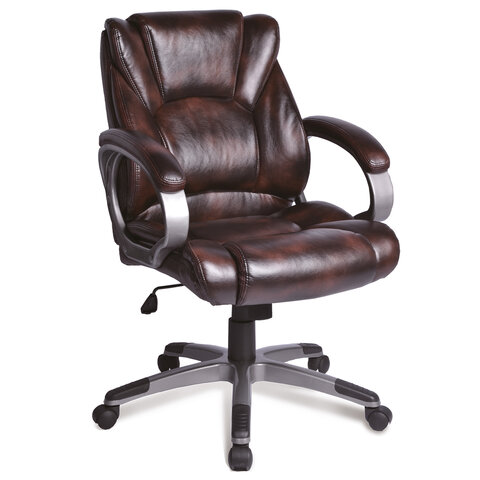 office depot brown leather chair