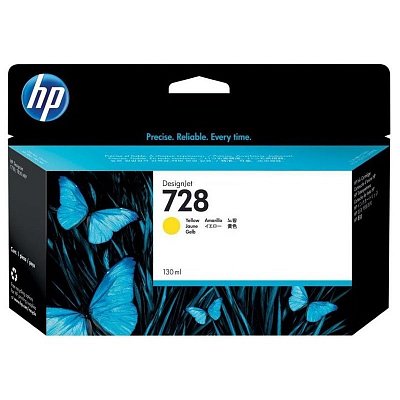 Картридж струйный HP 728 F9J65A оригинальный желтый