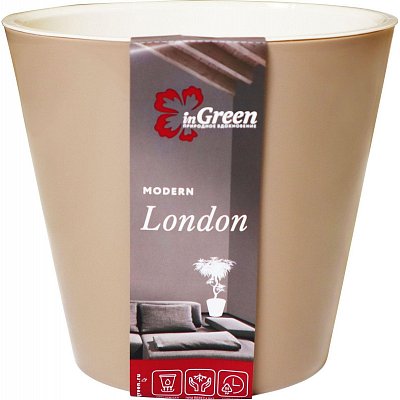 Горшок для цветов InGreen London светло-коричневый 5 л