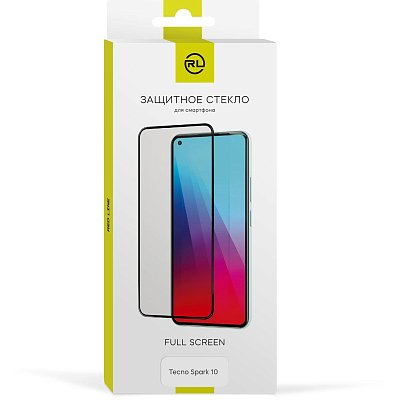 Защитное стекло Red Line Tecno SPARK 10 FULL GLUE черный