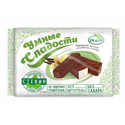Пастила Умные сладости Di&Di ванильная в шоколадной глазури 175 г