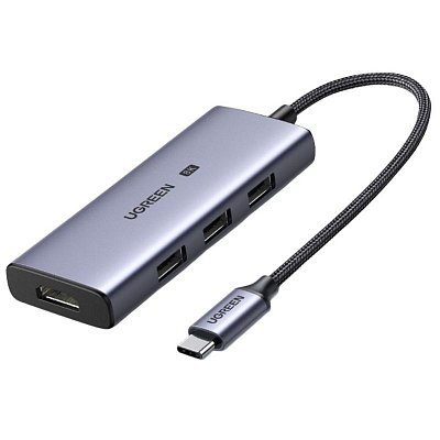 Разветвитель USB UGREEN 4 в 1, 3 х USB 3.0, HDMI 4Кх120Гц (50629)