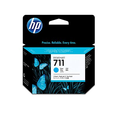 Картридж струйный HP 711 CZ134A гол. для DgnJ T120/520 (3шт)