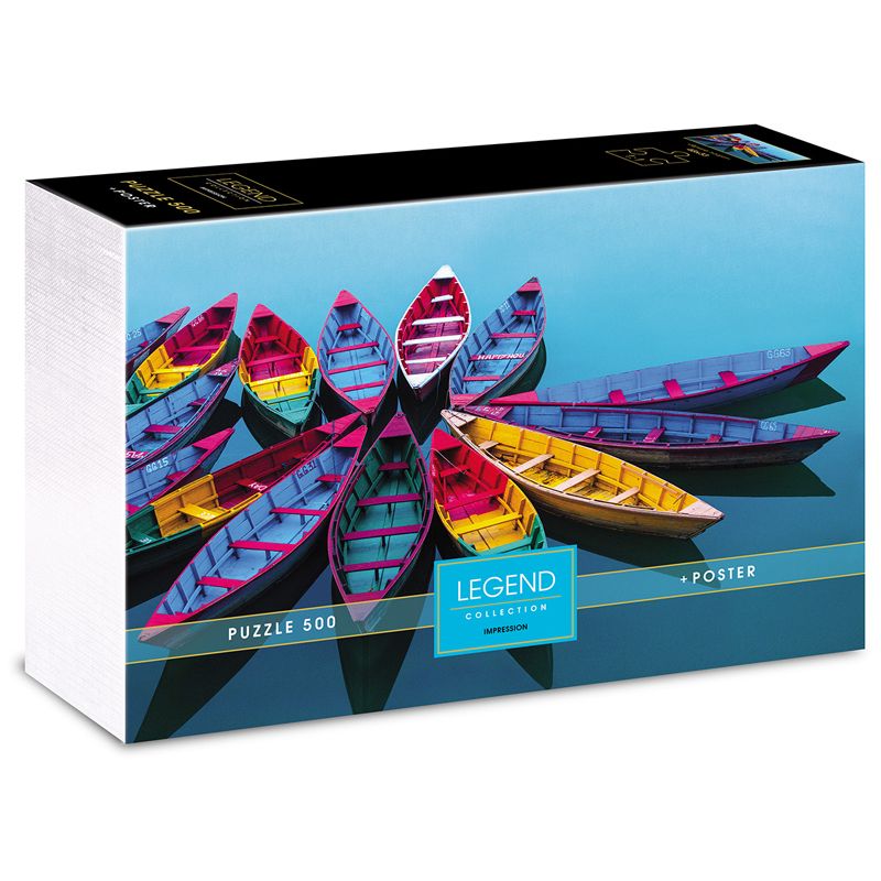 Раскраска на картоне А3 (в коробке) (16цв.) Лодка в горном озере (Арт. Р-3065)