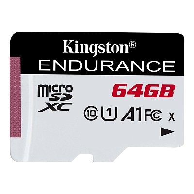 Карта памяти microSDXC Kingston High Endurance, 64 Гб, UHS-I Class 10 U1 A1