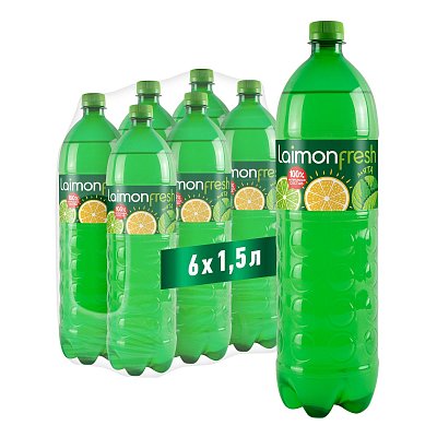 Напиток Laimon Fresh макс, среднегазированный, ПЭТ, 1.5, л 6 шт/уп