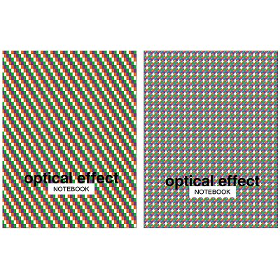 Бизнес-блокнот А5 64л. ЛАЙТ BG «Optical effect», метализация, глянцевая ламинация