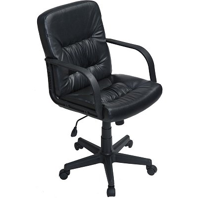 Кресло «Черри» (кожзам черный, пластик черный)