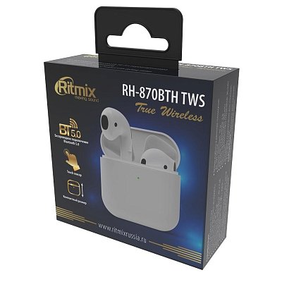 Наушники Ritmix RH-870BTH TWS White