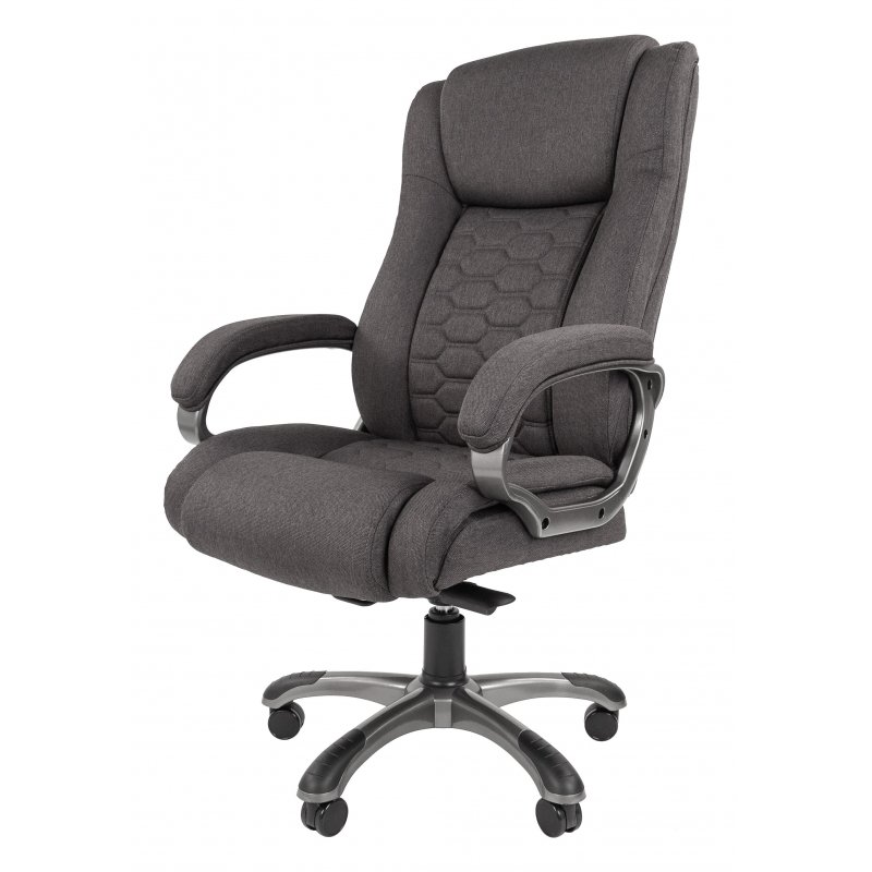 Кресло офисное easy chair 304 lt серое черное сетка ткань пластик