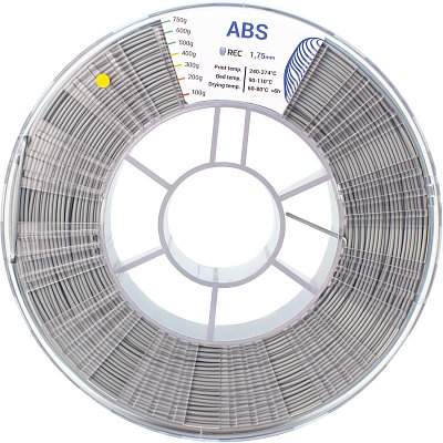 Катушка ABS пластик REC 1.75мм серый