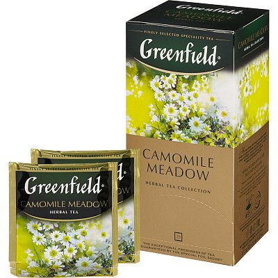 Чай Greenfield Camomile meadow травяной с ромашкой 25 пакетиков