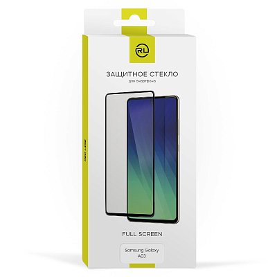 Защитное стекло Samsung Galaxy A03 /черный (УТ000029202)
