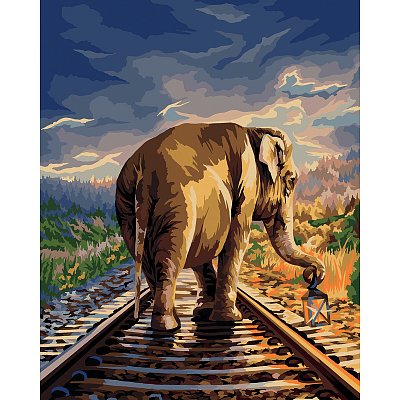 Картина по номерам на холсте ТРИ СОВЫ «Путь», 40×50см, с акриловыми красками и кистями