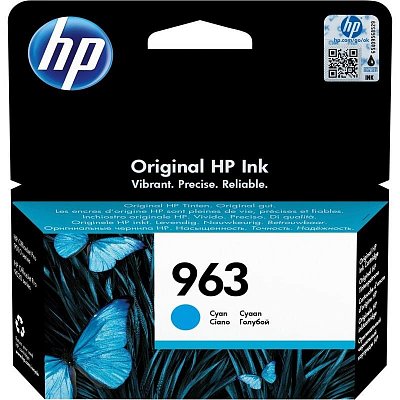 Картридж струйный HP 963 3JA23AE голубой оригинальный