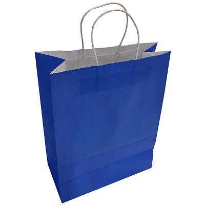 Пакет подарочный крафт 26×33х12см, 120гр, темно-синий, GBZ087 dark blue