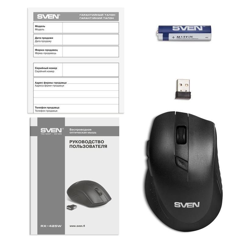 Программное обеспечение мыши sven. Wireless Mouse Sven RX-425w. Мышка Свен RX 425w ДПИ. Sven RX-585sw. Мышь оптическая Sven сертификат.