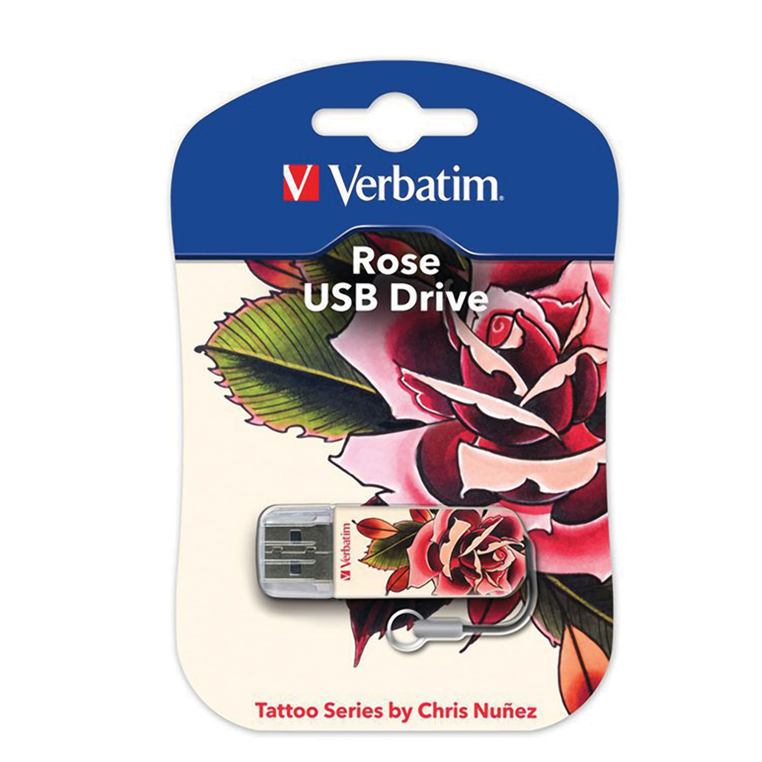 Флеш-диск 16 GB, Verbatim Mini Tattoo Edition Rose