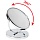 Зеркало настенное BRABIX, диаметр 17 см, двухстороннее, с увеличением, нержавеющая сталь, выдвижное (петли)