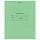 Тетрадь 12 л., зелёная обложка HATBER, офсет, косая линия с полями
