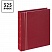 превью Альбом для монет OfficeSpace «Люкс» формат Optima, 230×270 на кольцах, красный матовый, 10л., иск. кожа