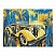 превью Алмазная мозаика ТРИ СОВЫ «Желтый ретроавтомобиль», 40×50см, холст на деревянном подрамнике, картонная коробка с пластиковой ручкой