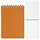 Блокнот А6, 80 л., гребень, пластиковая обложка, HATBER, «DIAMOND-оранжевый», 110×145 мм, 80Б6B1гр 02035