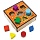 Обучающая игра ТРИ СОВЫ Рамка-вкладыш «Изучаем буквы», русский алфавит, дерево, яркие цвета