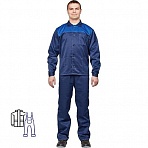 Костюм рабочий летний мужской л16-КПК синий/васильковый (размер 48-50, рост 158-164)