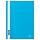 Папка-скоросшиватель пластик. перф. СТАММ А4, 180мкм, синяя с прозр. верхом