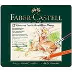 Карандаши акварельные художественные Faber-Castell «Albrecht Dürer Magnus» 12цв, утолщ., заточ., метал. 