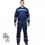 Костюм рабочий летний мужской л20-КБР синий/васильковый с СОП (размер 60-62, рост 182-188)